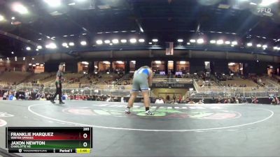 285 lbs Quarterfinal - Jaxon Newton, Charlotte Hs vs Franklie Marquez, Winter Springs