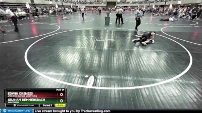 87 lbs Quarterfinal - Edwin Oksness, Jack Pine Savage Wrestling vs Graham Hemmersbach, Wisconsin