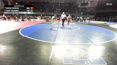 106 lbs Champ. Round 2 - Cody Holtberg, St. Mary`s vs Abram Angeles, Downey