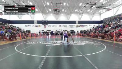 Boys 167 lbs Champ. Round 1 - Atreyu Dulen, West Valley Boys vs Parker Hicks, Lassen Boys