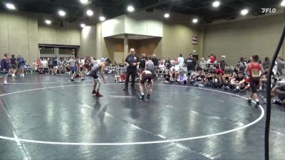 100 lbs Round 7 (8 Team) - Lucas Wilson, Indiana Outlaws vs Maddox Clark, North DeSoto Blue WA