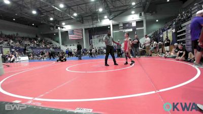 73-76 lbs Quarterfinal - Drake Lear, Fort Gibson Youth Wrestling vs Mason Woolman, Tiger Trained Wrestling