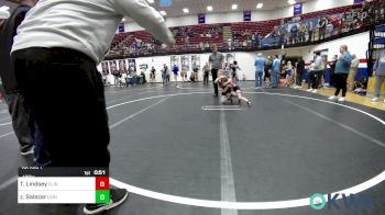 43 lbs Rr Rnd 1 - Tyler Lindsey, Clinton Youth Wrestling vs Zander Salazar, Lions Wrestling Academy