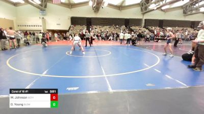 134-H lbs Consi Of 16 #1 - Mason Johnson, Gloucester City vs Devonte Young, Baldwin