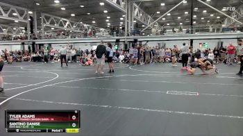 132 lbs Round 4 (8 Team) - Santino Danise, Este Built Elite vs Tyler Adams, Steller Trained Crimson Dawn