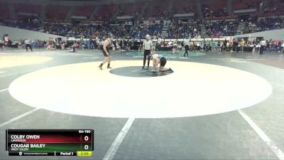 6A-190 lbs Champ. Round 1 - Colby Owen, Lakeridge vs Cougar Bailey, West Salem