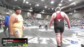 1A 285 lbs Quarterfinal - Kaleb Witbeck, Altamont vs Alexis Bravo, Wayne