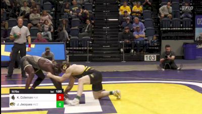 157 lbs Semifinal - Kendall Coleman, Purdue vs Jarrett Jacques, Missouri