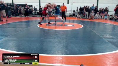 131-137 lbs Cons. Round 1 - Luis Atilano, Built By Brunson vs Connor Misner, Mt Zion Kids WC