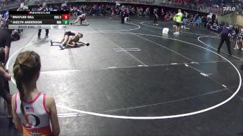 73 lbs Round 1 - Braylee Gill, Beatrice Wrestling Club - Girls vs Jaelyn Anderson, Nebraska Wrestling Academy