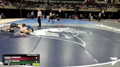 144-4A/3A Champ. Round 1 - Matteo Brown, Arundel vs Chase Lineberry, Aberdeen