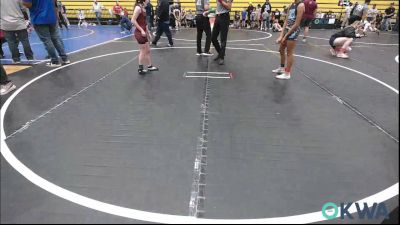 80 lbs Rr Rnd 1 - ZaNique Miller, Cowboy Wrestling Club vs Ruby Chill, Perry Wrestling Academy
