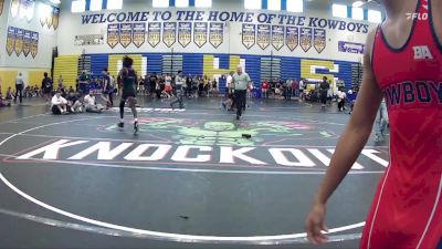 113 lbs Champ. Round 1 - Justin Rivers, East Lake High School vs Christopher Schnobrick, Cowboy Wrestling Club