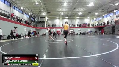 174 lbs Champ. Round 1 - Kane Kettering, Seton Hill vs MacAllistair Chambers, Quincy