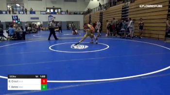 120 lbs Quarterfinal - Brennen Crout, Gilbert vs Trey Bates, Beech