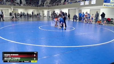 115 lbs Semis (4 Team) - Revven Tumberg, NYM (New York Mills) vs Ryker Rybinski, Canby