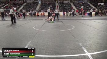 105 lbs 1st Place Match - Jack Hutchinson, Manhattan vs Kaleb Keiswetter, Norton