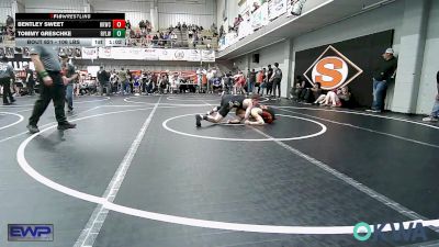 106 lbs Quarterfinal - Bentley Sweet, Henryetta Knights Wrestling Club vs Tommy Greschke, Roland Youth League Wrestling