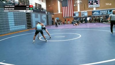 126 lbs Quarterfinal - Bear Boyer, Sky View vs Calin Olson, Riverton