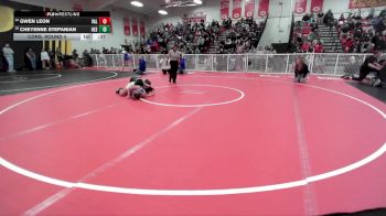 115 lbs Cons. Round 4 - Gwen Leon, Valencia vs Cheyenne Stepanian, Hesperia