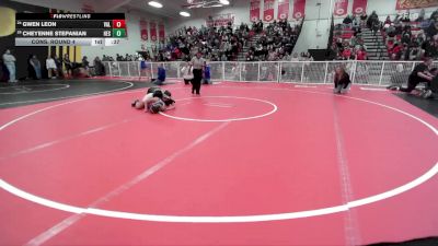 115 lbs Cons. Round 4 - Gwen Leon, Valencia vs Cheyenne Stepanian, Hesperia