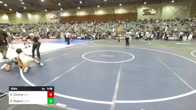 80 lbs Quarterfinal - Alexzeah Corona, Misfits vs Savealyn Rogers, Corning Sharks
