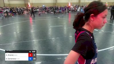 97 lbs Rr Rnd 3 - Aubrey Estremera, Florida Elite Wrestling vs Ashley Alvarez, Wakefield