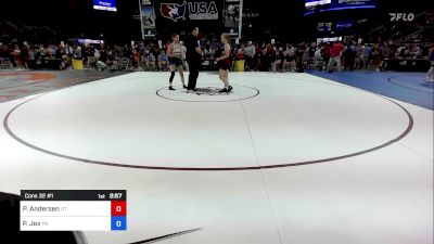 120 lbs Cons 32 #1 - Pallas Andersen, UT vs Paige Jox, PA