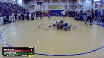 106 lbs Cons. Round 6 - Gavin Matheis, Coral Shores High School vs Bryce Fiore, Titusville Christian Prep/ NBWA