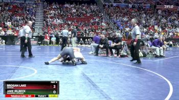 1A-157 lbs Cons. Round 2 - Brogan Lake, Hinton vs Jake Irlbeck, Kuemper Catholic