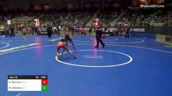 76 lbs Consolation - Kamdyn Borrero, Rambler WC vs Marcus Abeyta, NM Gold