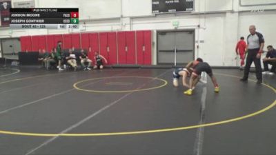 125 lbs Champ. Round 2 - Jordon Moore, Palomar College vs Joseph Gonthier, Cerritos College