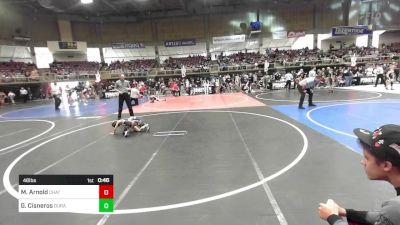 46 lbs Semifinal - Murphy Arnold, Chatfield WC vs Gabriel Cisneros, Duran WC