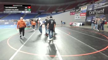 2A/1A Boys 106 Champ. Round 1 - Kai Zimmerman, Toledo Boys vs Everett Palanuk, Oakridge Boys