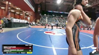 4A-132 lbs Quarterfinal - Logan Mansur-Holaday, Cheyenne East vs Broc Fletcher, Rock Springs
