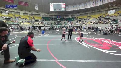 52 lbs Quarterfinal - Christopher Mcgrew, Greenwood Wrestling Academy vs Ava Vasquez, Panther Youth Wrestling-CPR