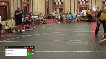 70 lbs Round 3 (6 Team) - Christopher Weiner, Headhunters Blue vs Raffi Neidig, Upper Twp Green Hornets