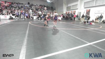 52 lbs Consolation - Kyllie Gwinn, Buck Pride Wrestling vs Evelyn Shimonek, Pawhuska Elks Takedown