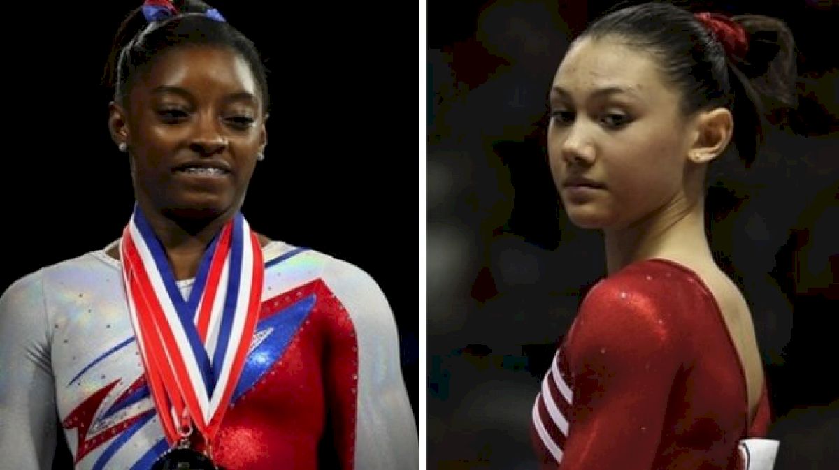 World All Around Favorites Simone Biles and Kyla Ross