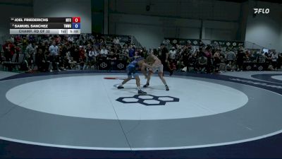 57 kg Champ. Rd Of 32 - Joel Friederichs, Minnesota Training Center vs Samuel Sanchez, Titan Mercury Wrestling Club (TMWC)
