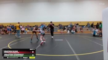 107 lbs Round 1 - Grayson Sloan, Eastside Youth Wrestling vs Sebastian Stsiapanau, Palmetto State Wrestling Acade