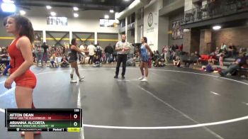 135 lbs Round 3 (4 Team) - Arianna Alcorta, Nebraska Wrestling Academy vs Afton Dean, Rocky And The Bullwinkles
