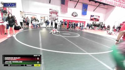 96 lbs Quarterfinal - Jaycee Wardlow, PONCA CITY vs Addison Bailey, EDMOND MEMORIAL