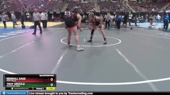 5A 195 lbs Quarterfinal - Troy Grizzle, Mountain View vs Kendall Sage, Post Falls