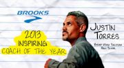 Justin Torres Win Brooks Inspiring Coach Award