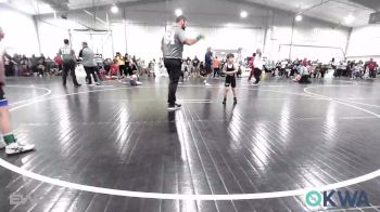 43 lbs Consi Of 8 #2 - Logan Wakefield, Keystone Kids Wrestling Club vs Tucker Hawkins, Checotah Matcats