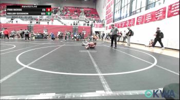55 lbs Quarterfinal - Finn Morse, Sallisaw Takedown Club vs Keller Goodson, Rough Riders