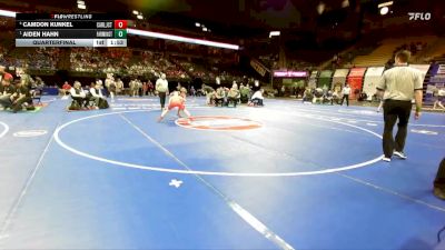 126 Class 3 lbs Quarterfinal - Aiden Hahn, Farmington vs Camdon Kunkel, Carl Junction