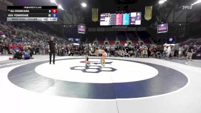 110 lbs Cons. Sub-quarters - Ali Svancara, ID vs Aya Yoshitake, CA