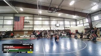 42 lbs Cons. Semi - Axton Diaz, Roy Wrestling Club vs Miles Bringhurst, Westlake